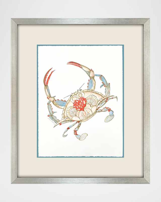 "Crab Celebration II" Framed Giclee